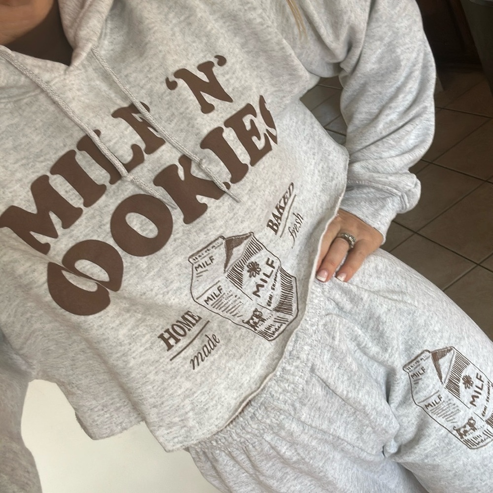 Brand new MILF and cookies sweatsuit set